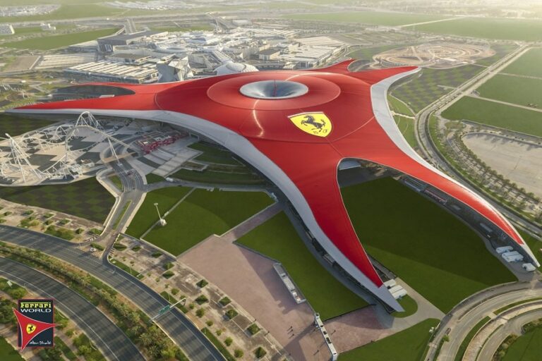 Ferrrari World Abu Dhabi Aerial View