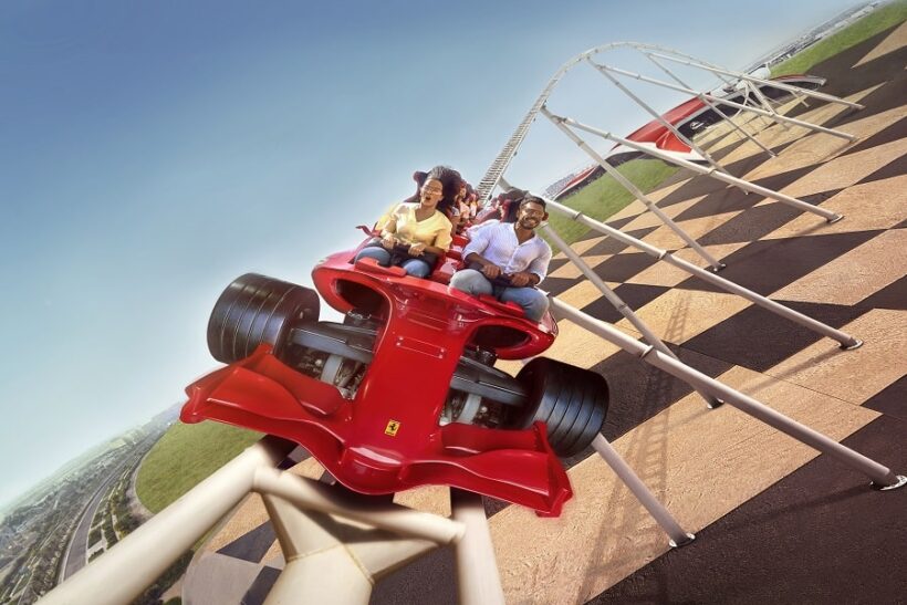 Ferrari World Abu Dhabi people enjoying